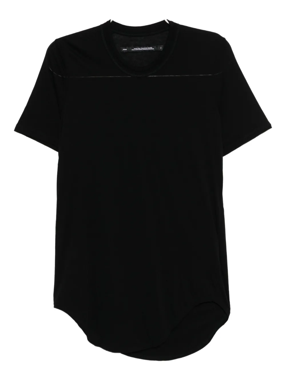 Julius round hem T-Shirt | Black | Image 1