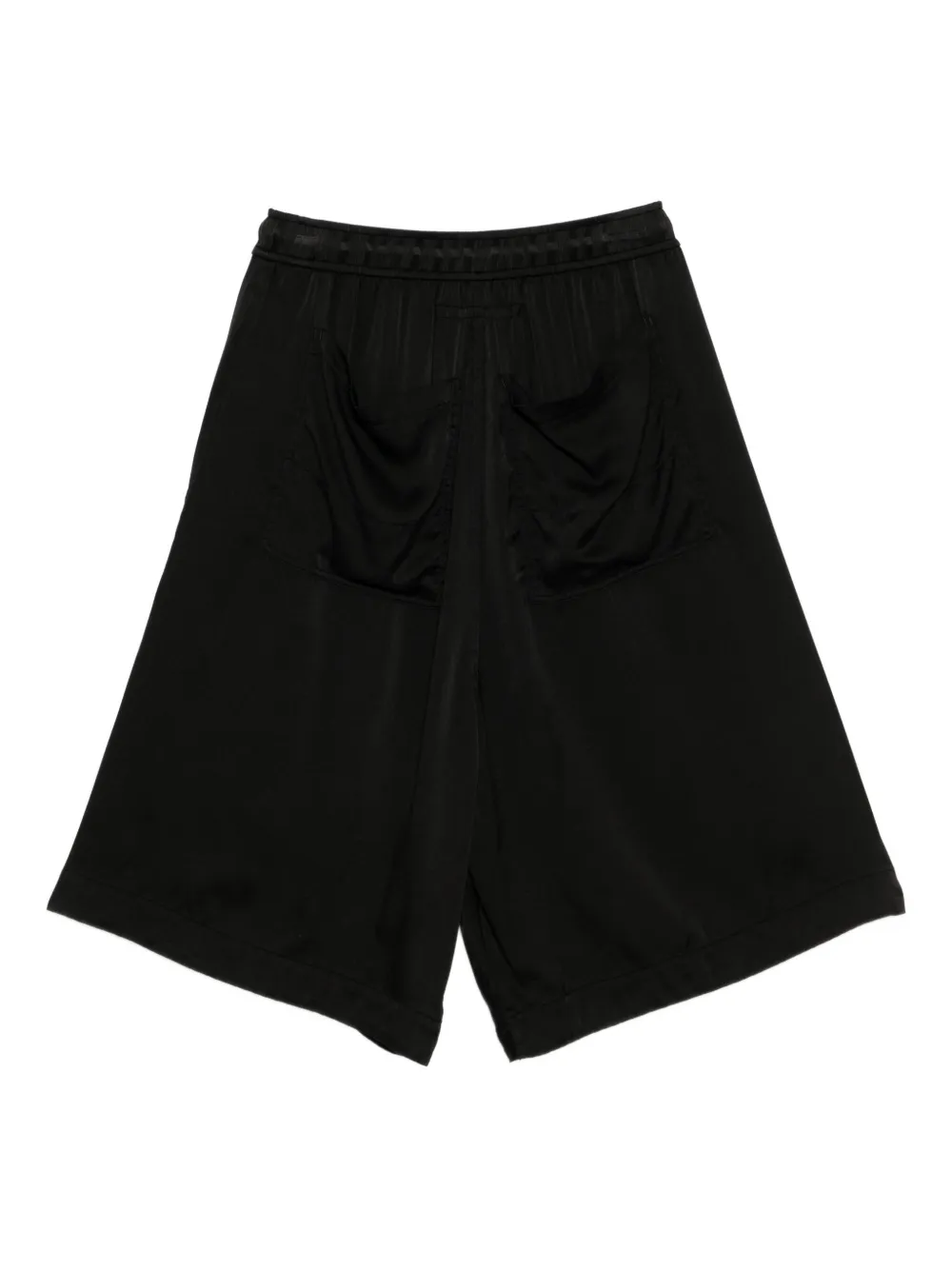 Julius drawstring drop-crotch shorts - Zwart
