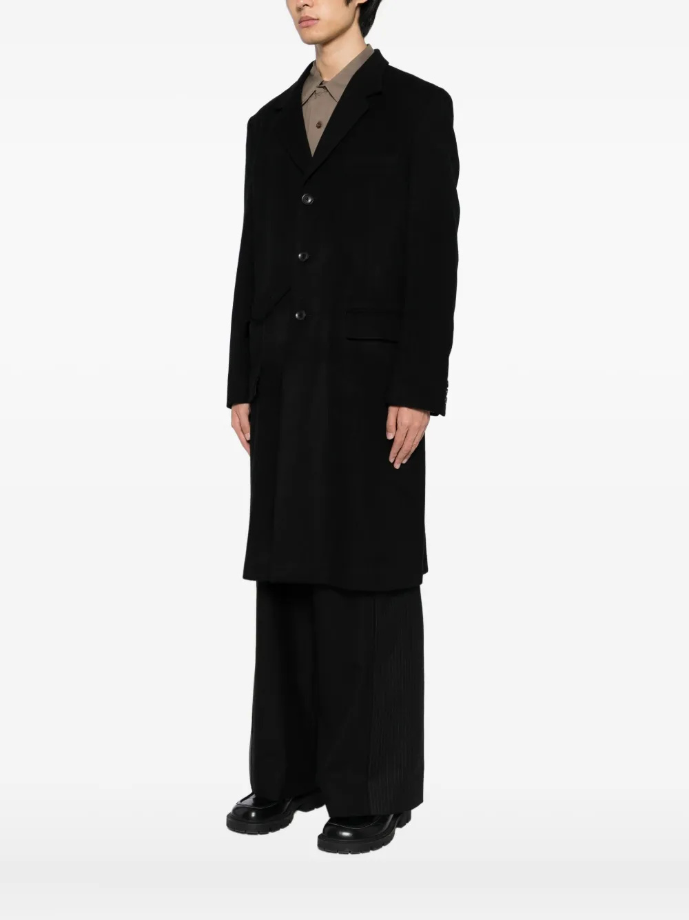 Yohji Yamamoto Doctor's Coat In Black