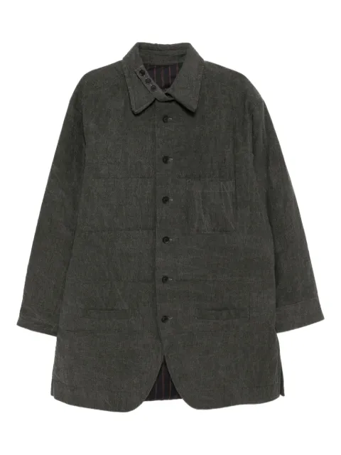 Yohji Yamamoto chamarra capitonada con cuello