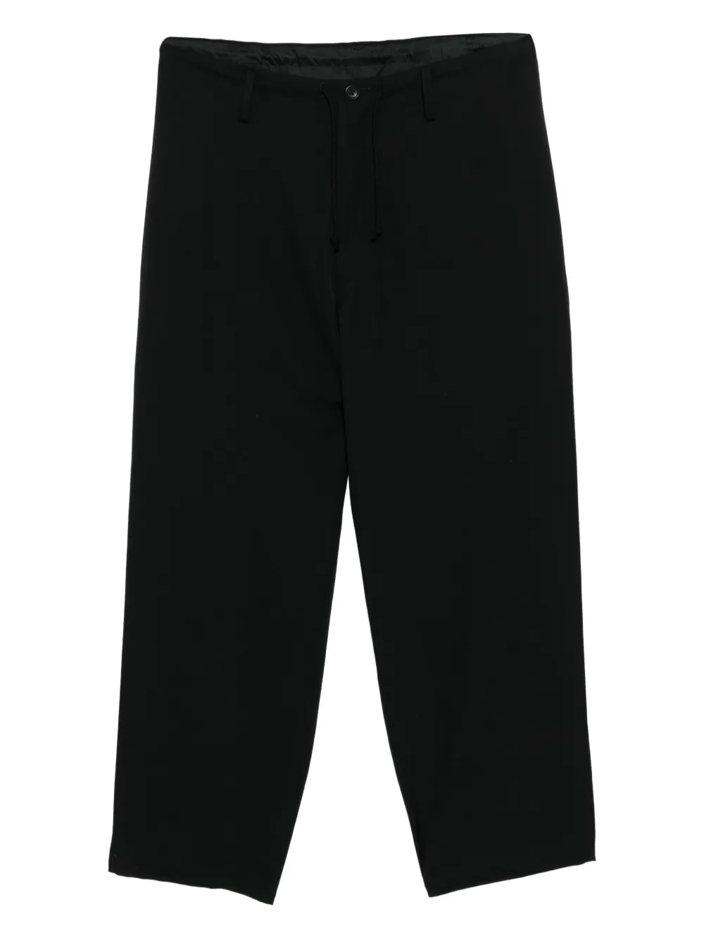 Yohji Yamamoto drawstring tapered trousers | Black | Image 1