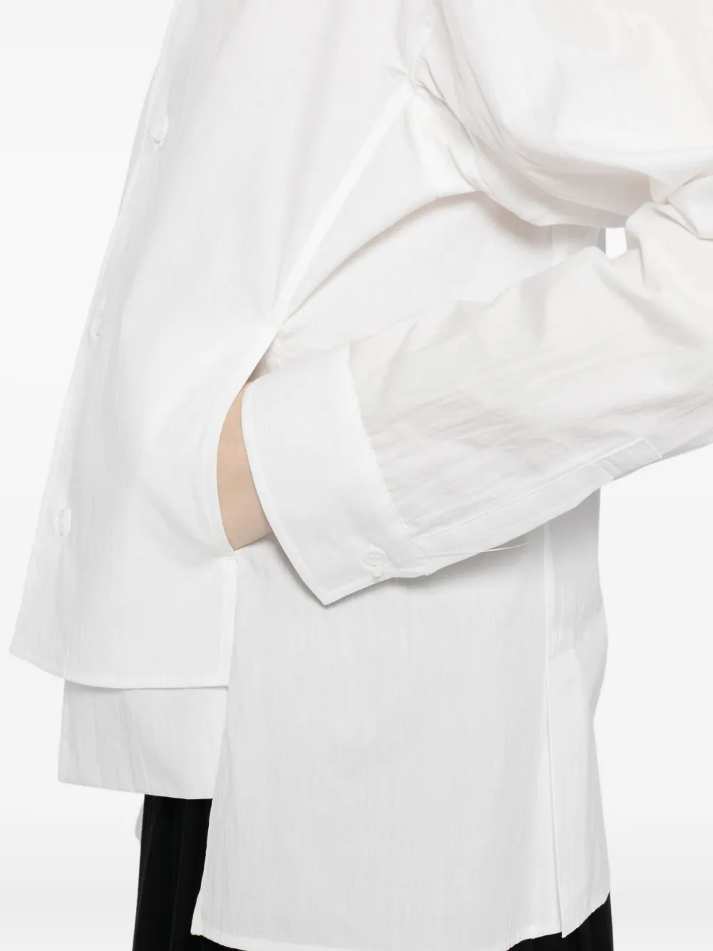 Yohji Yamamoto Blouse met vlakken Wit