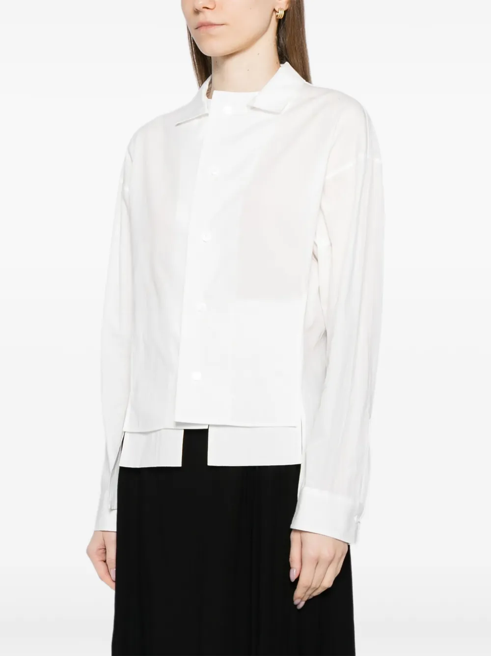 Yohji Yamamoto Blouse met vlakken Wit