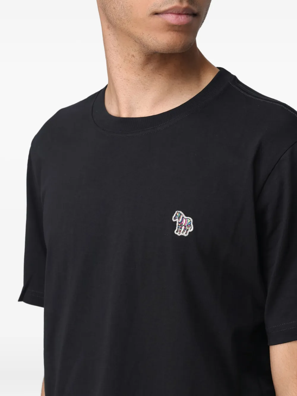 PS Paul Smith T-shirt met zebraprint Zwart