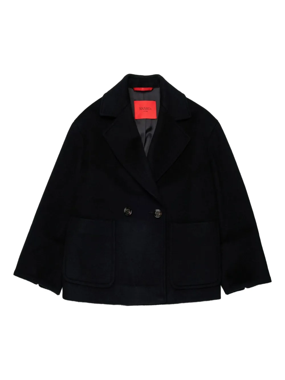 MAX & Co. Kids double-breasted pocket jacket - ブラック MAX & Co. Kids double-breasted pocket jacket - ブラック