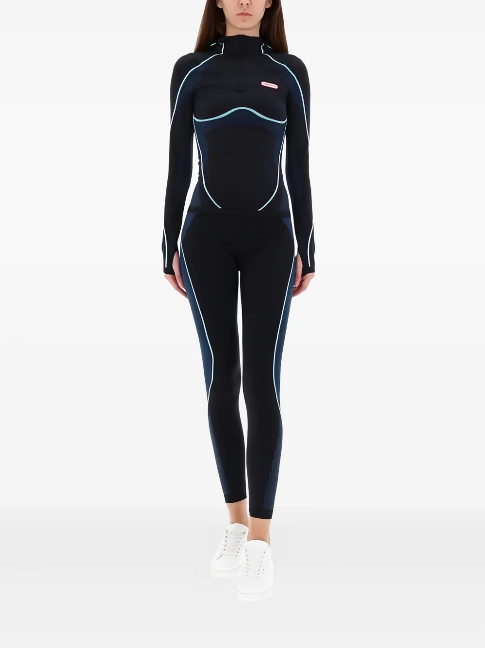 Casablanca Top met rits Blauw