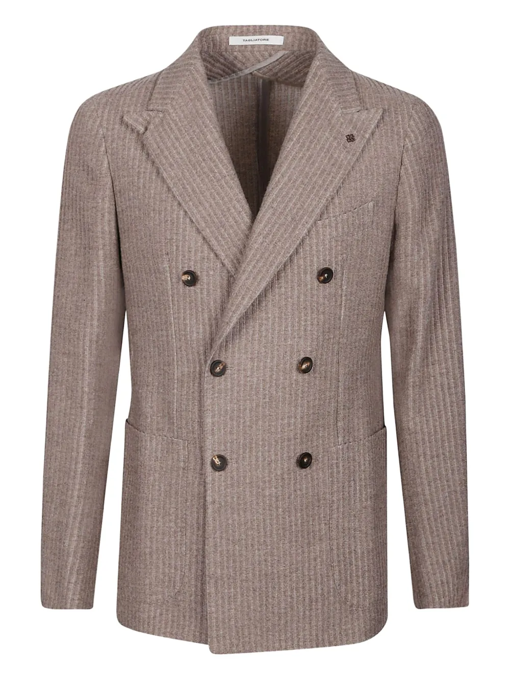 Tagliatore double-breasted striped blazer - ブラウン Tagliatore double-breasted striped blazer - ブラウン