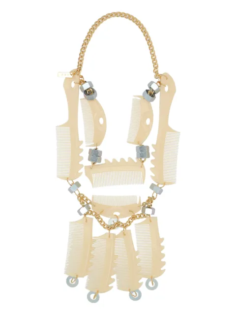 Comme des Garçons TAO comb-shaped details necklace