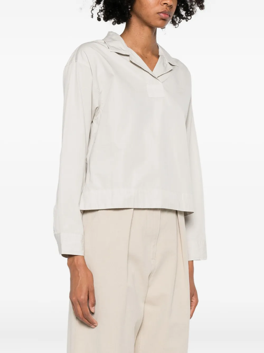  Mhl By Margaret Howell Notched-collar Blouse - Neutrals 