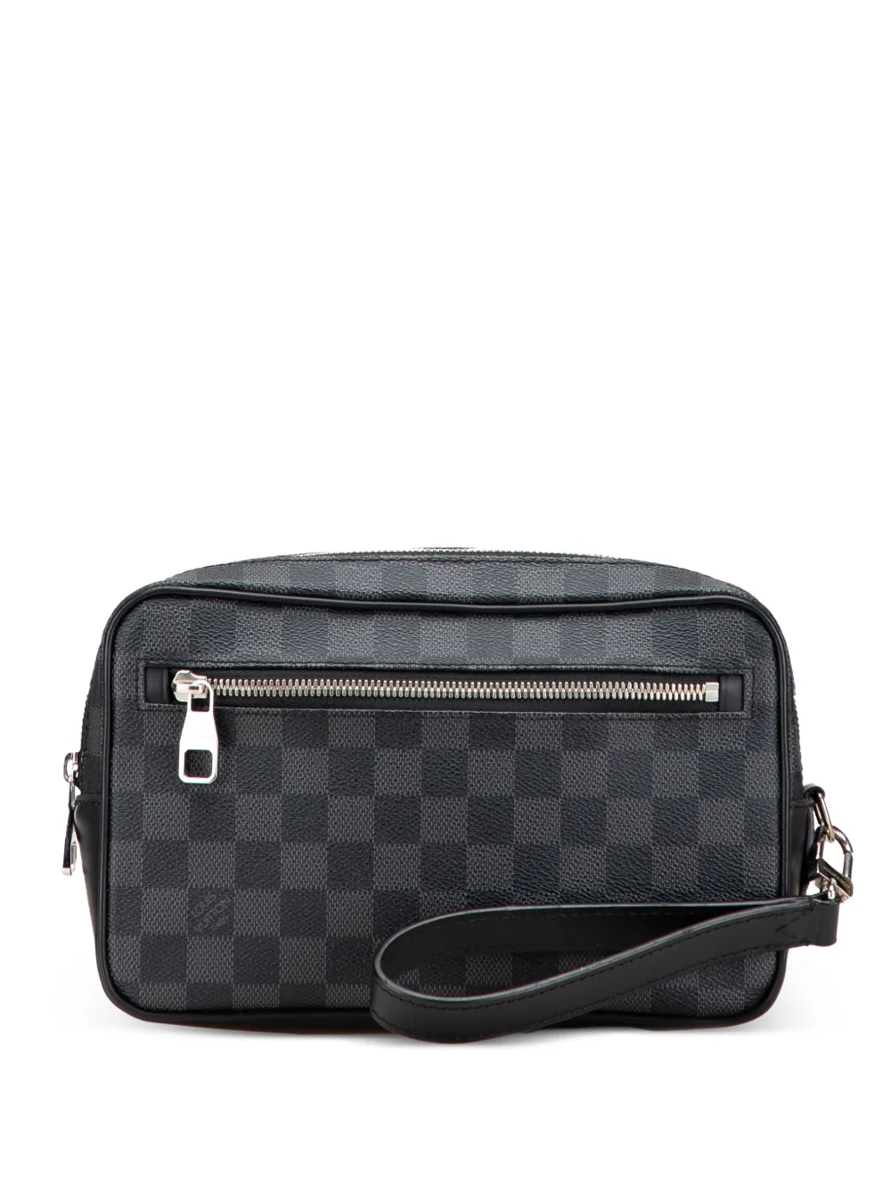 Louis Vuitton Pre-Owned 2018 ダミエ グラフィット カサイ クラッチバッグ - ブラック Louis Vuitton Pre-Owned 2018 ダミエ グラフィット カサイ クラッチバッグ - ブラック