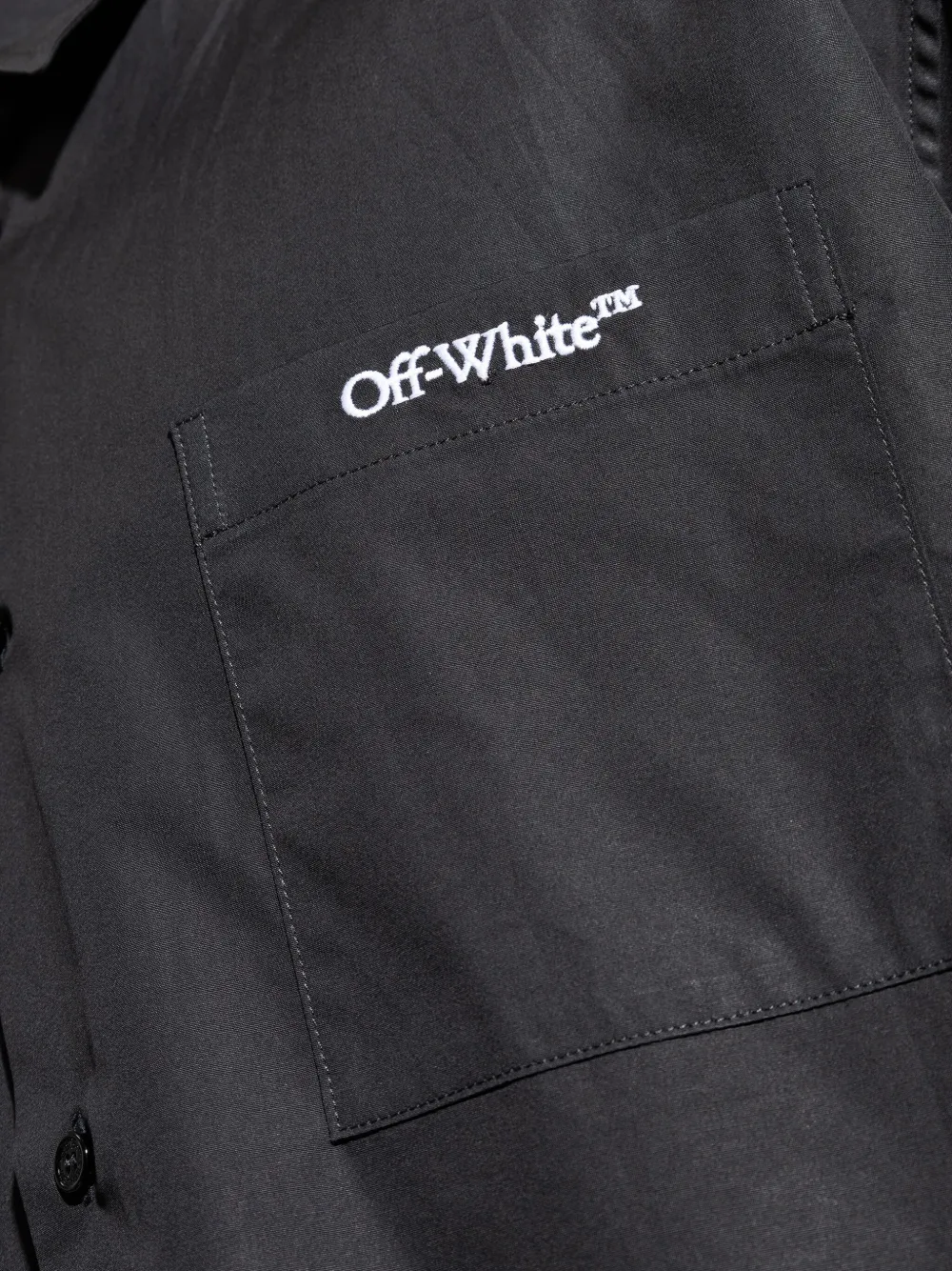 Off-White Katoenen overhemd met Arrows-print Zwart