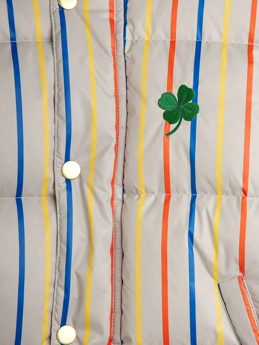 Mini Rodini Gestreept klaverblad jack Beige