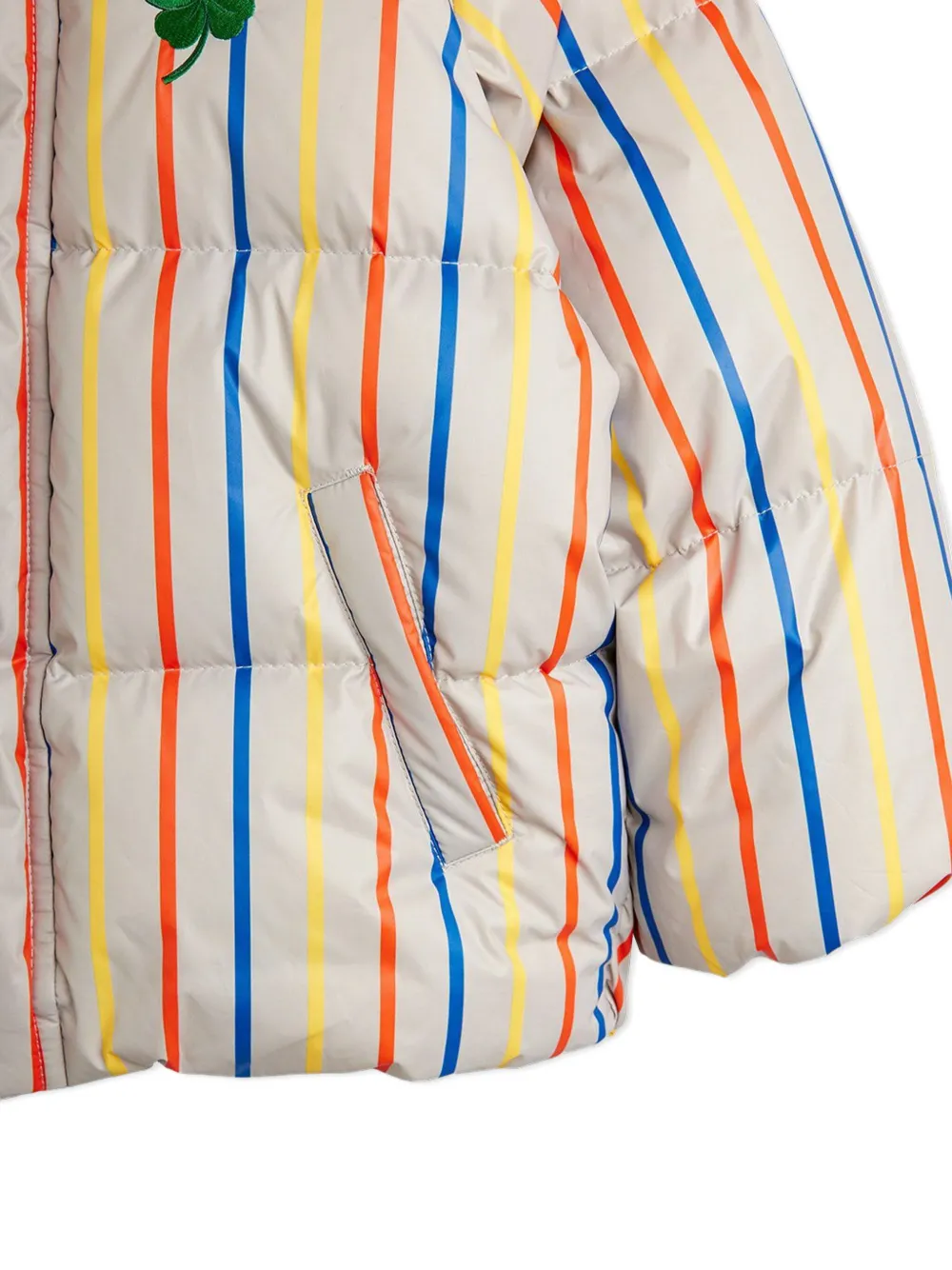 Mini Rodini Gestreept klaverblad jack Beige