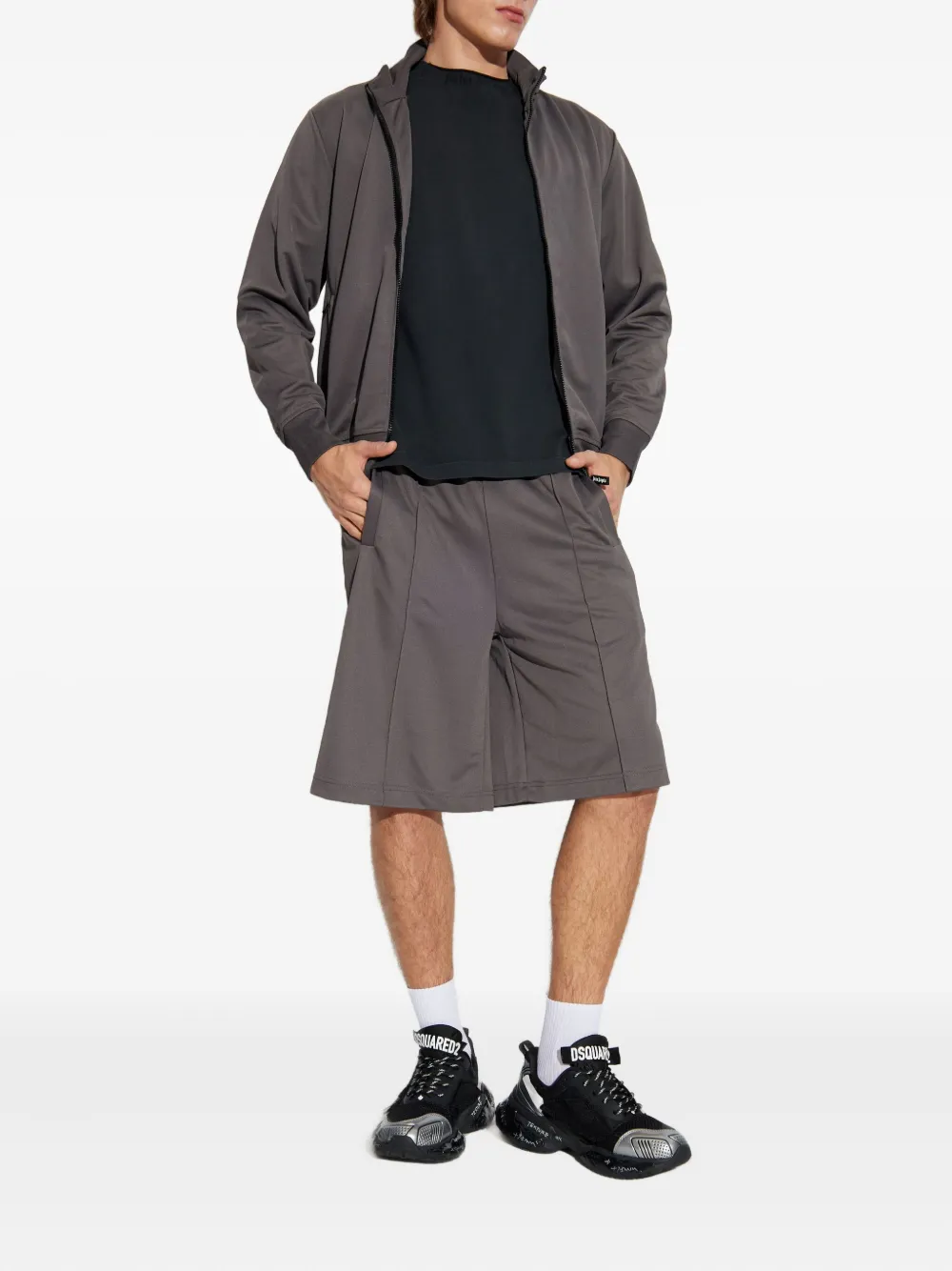 Palm Angels bermudas con logo | gris | Image 1