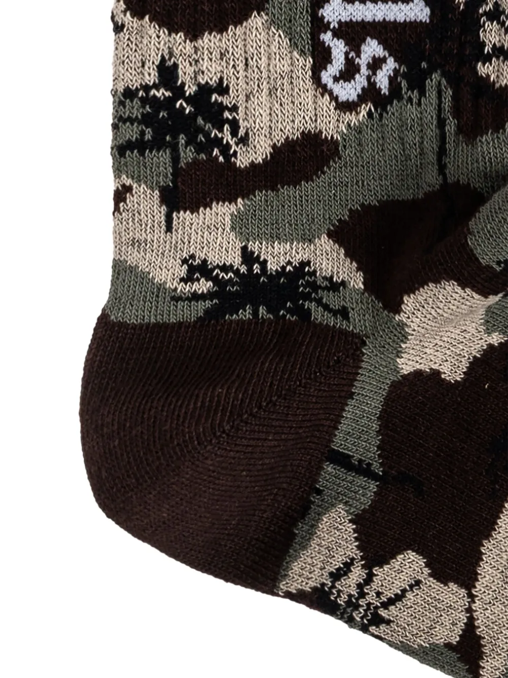 Palm Angels Kids Sokken met camouflageprint en logoprint Groen