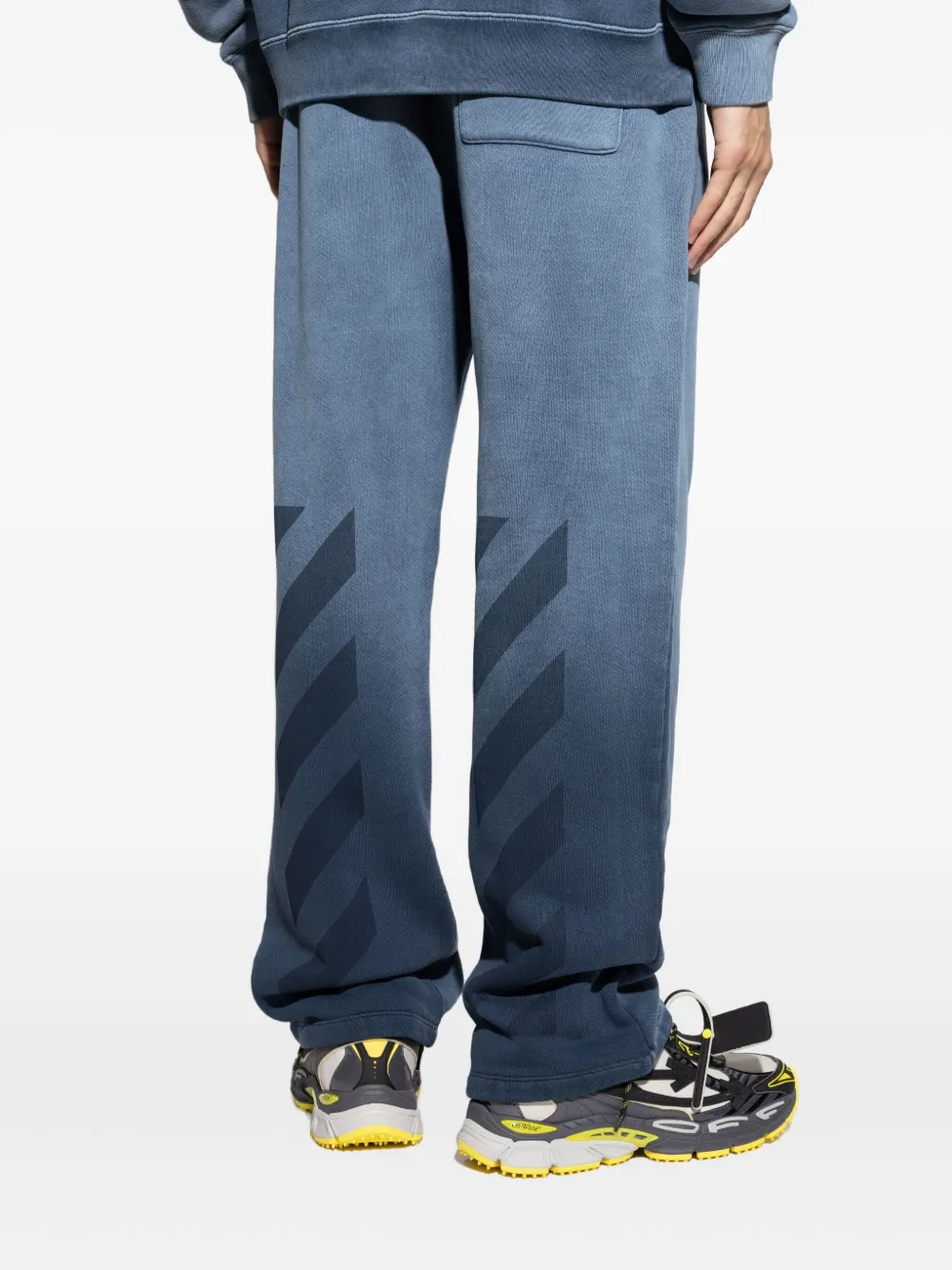 Off-White Trainingsbroek met trekkoord Blauw