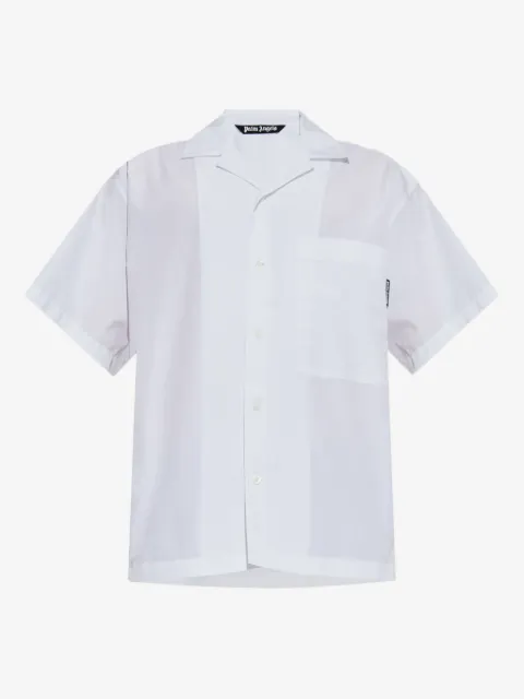 Palm Angels patch-pocket short-sleeve shirt