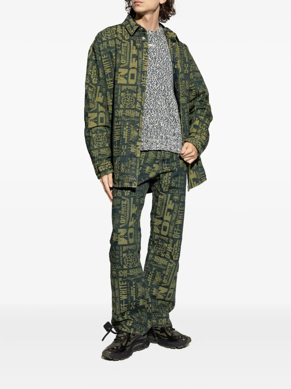 Off-White Arrows-motif sweater - Grijs
