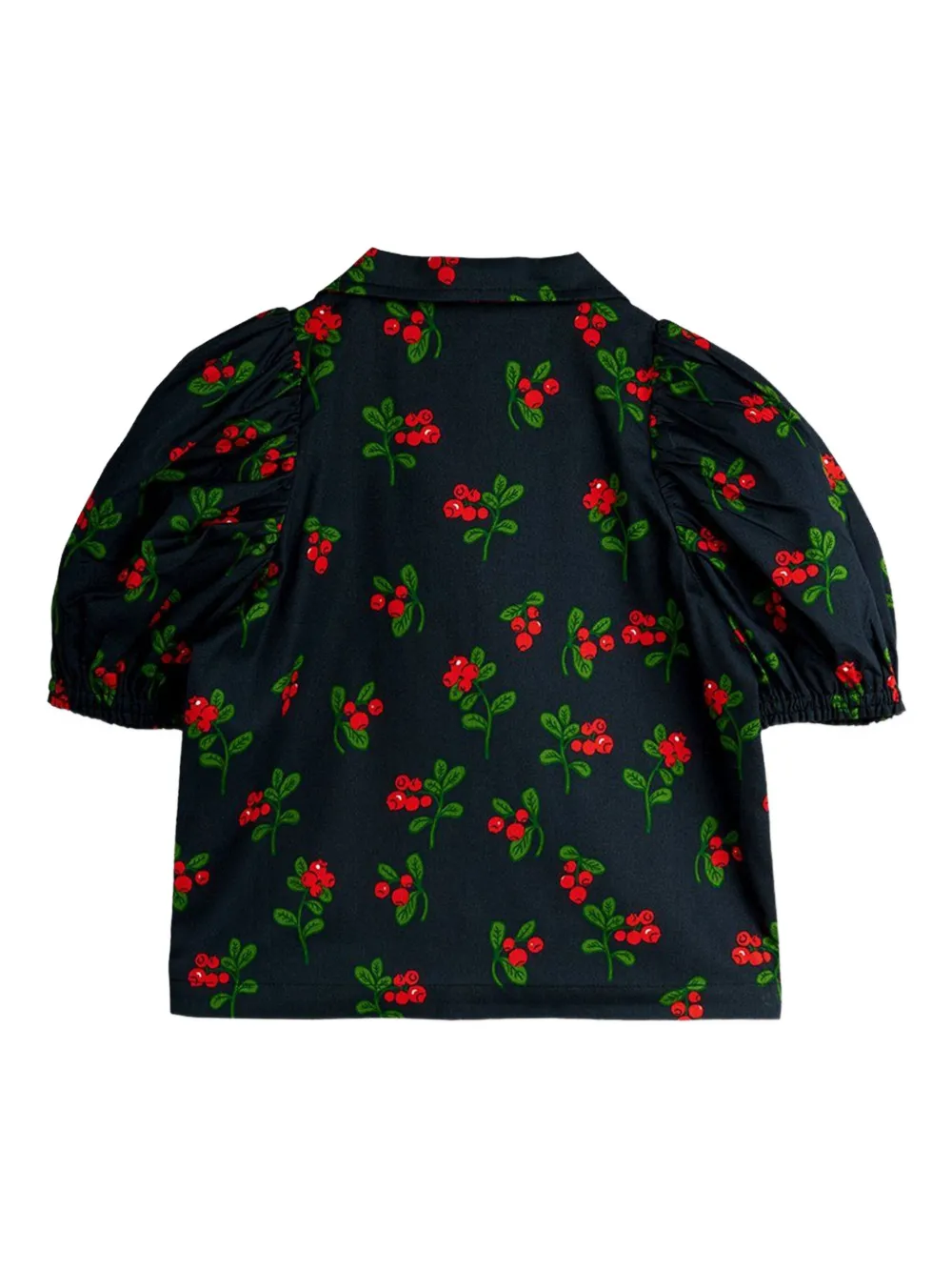 Mini Rodini puff-sleeve floral top | Girls Blouses | Image 2