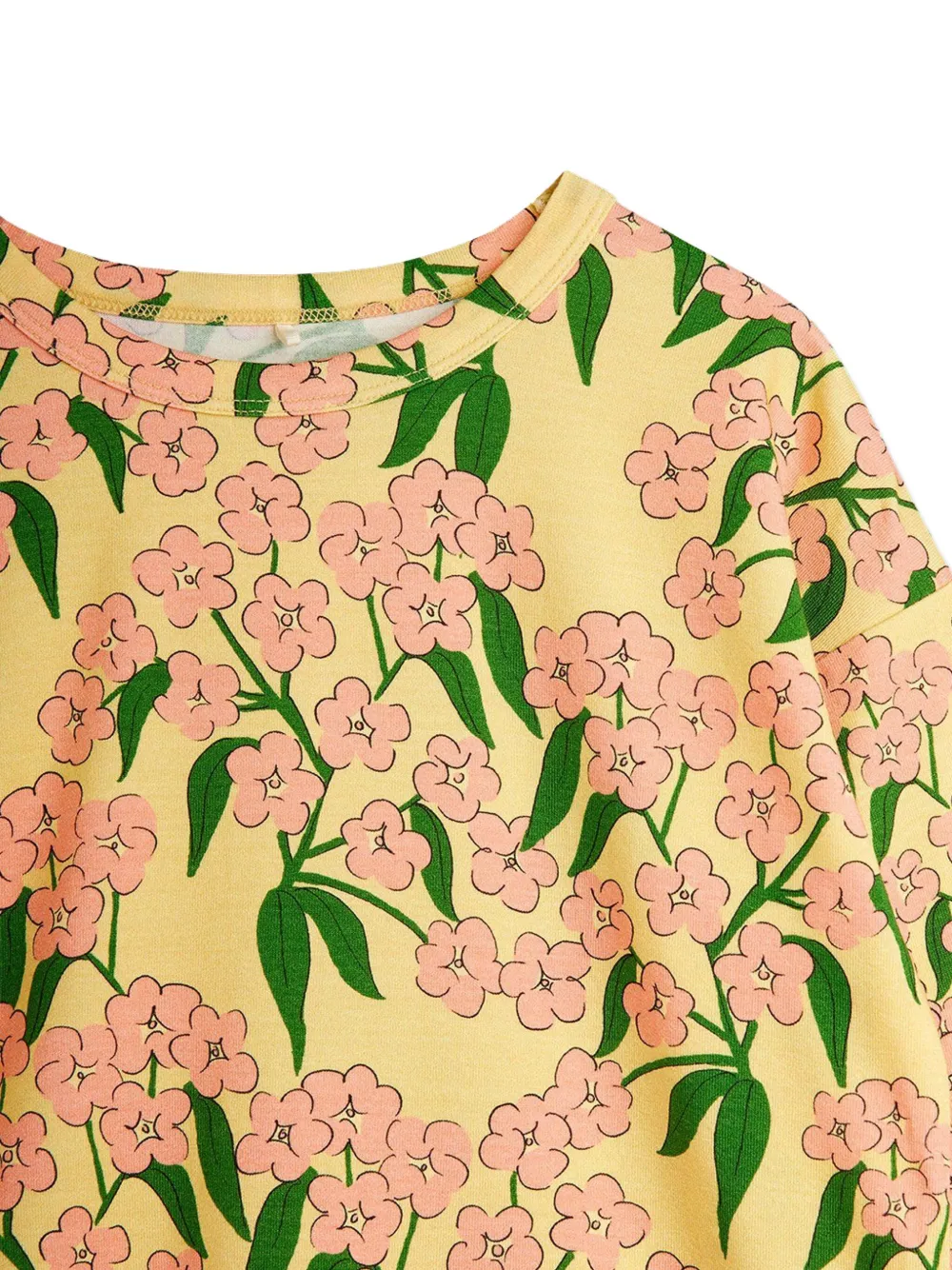 Mini Rodini Top met bloemenprint Geel