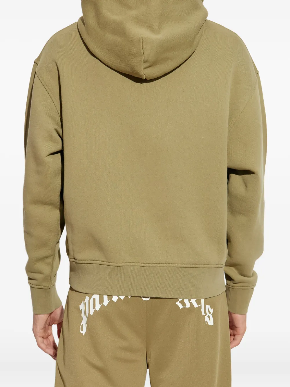 Palm Angels Hoodie met teddy-applicatie Groen