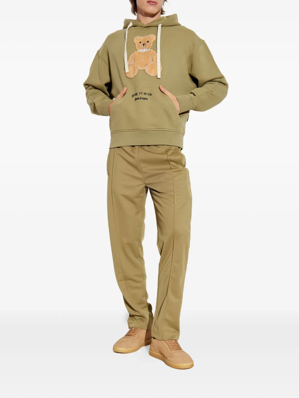 Palm Angels teddy-appliqué hoodie | Hoodies | Image 2