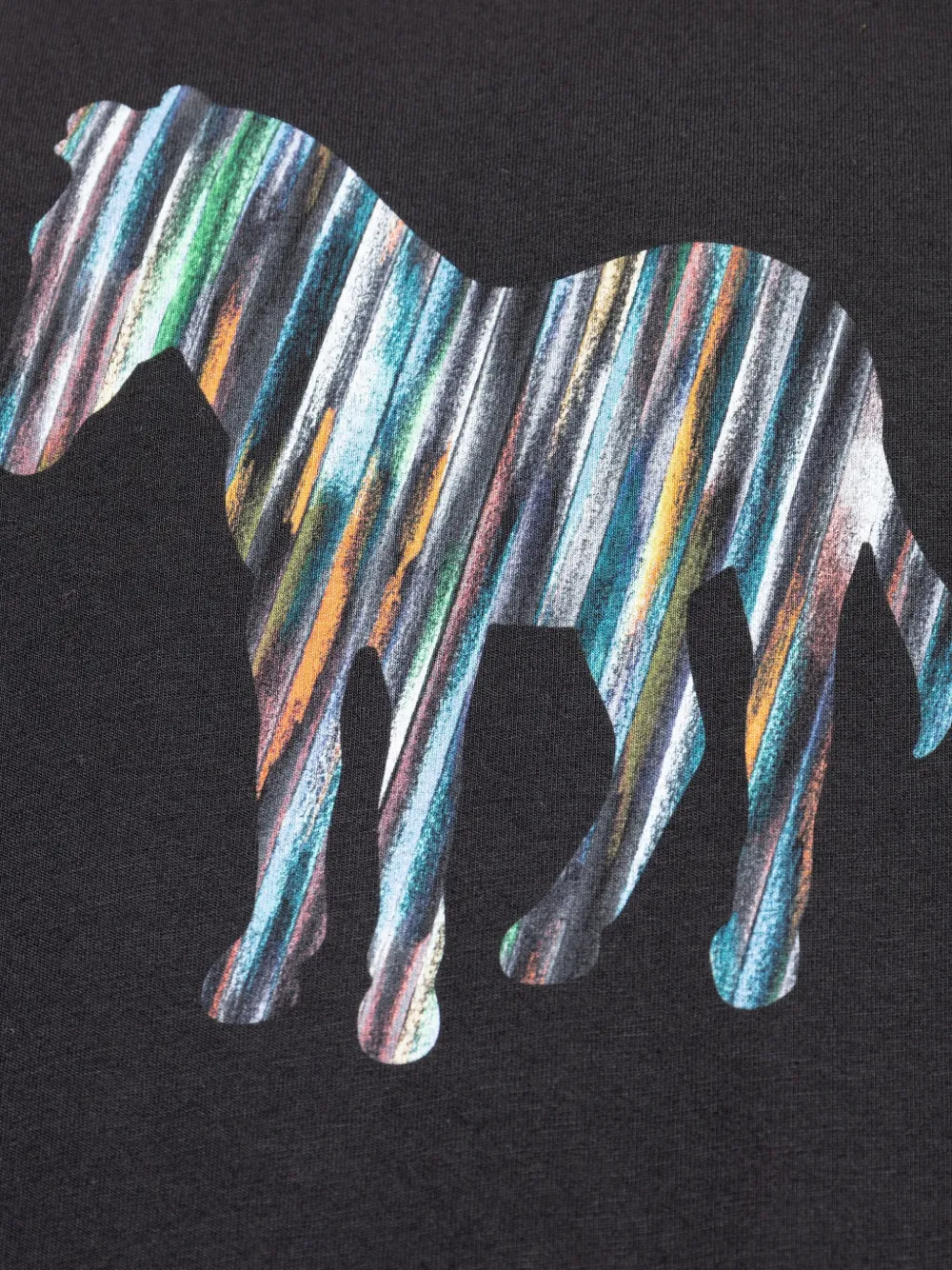 PS Paul Smith T-shirt met zebraprint Zwart