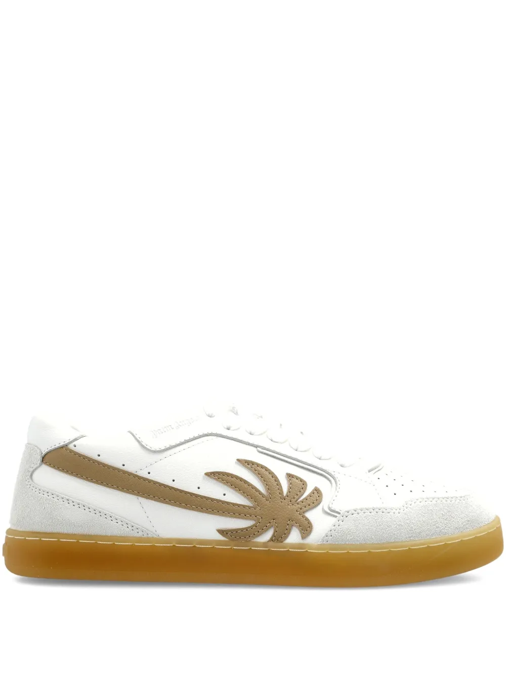 Palm Angels Palm Tree leren sneakers Wit