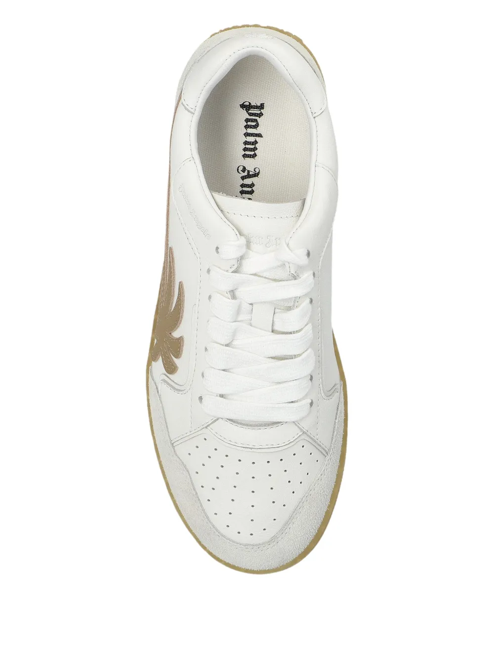 Palm Angels Palm Tree leren sneakers Wit
