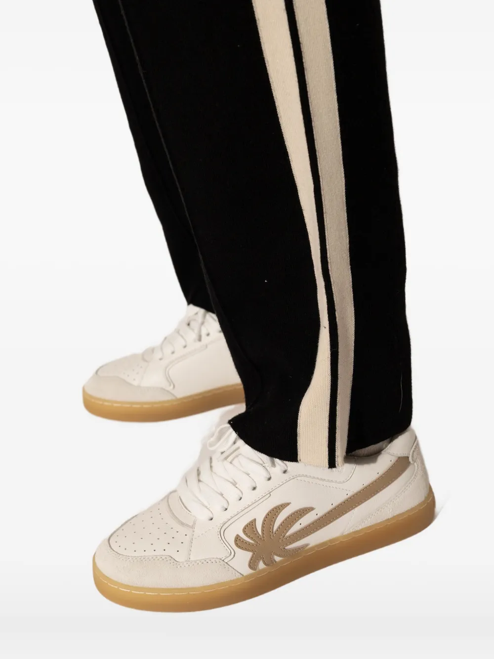 Palm Angels Palm Tree leren sneakers Wit