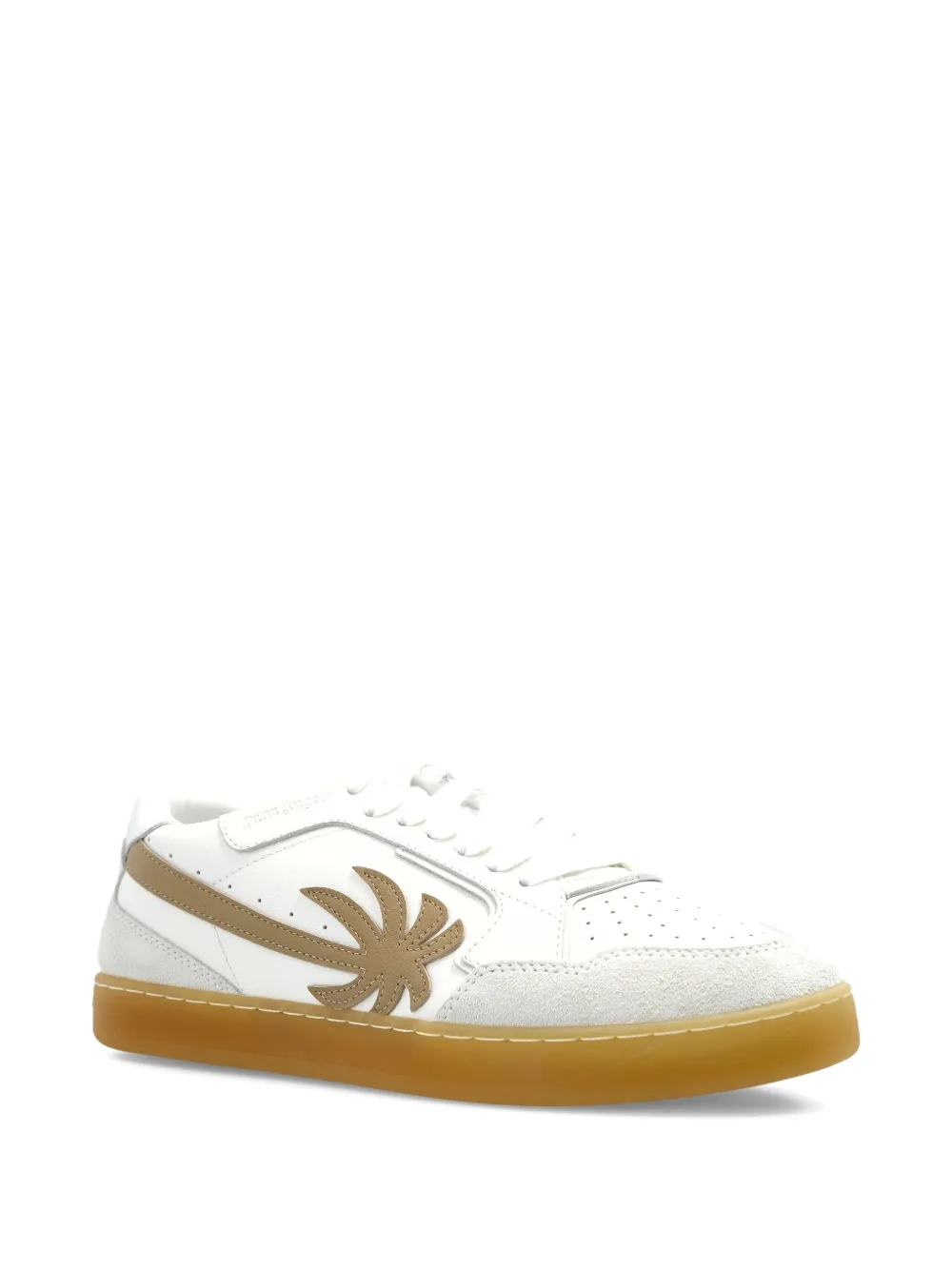 Palm Angels palm tree leather sneakers - Wit