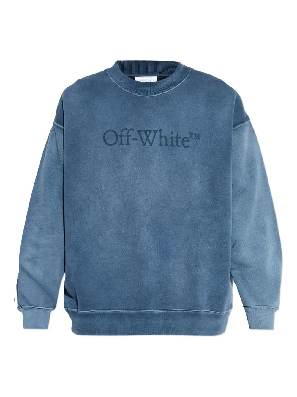 Off-White logo-detail long-sleeve sweatshirt | Blue | Image 1
