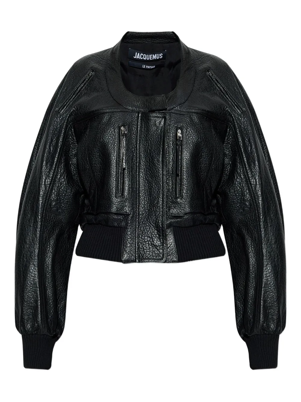 Jacquemus Tore zip-up bomber jacket | Black | Image 1