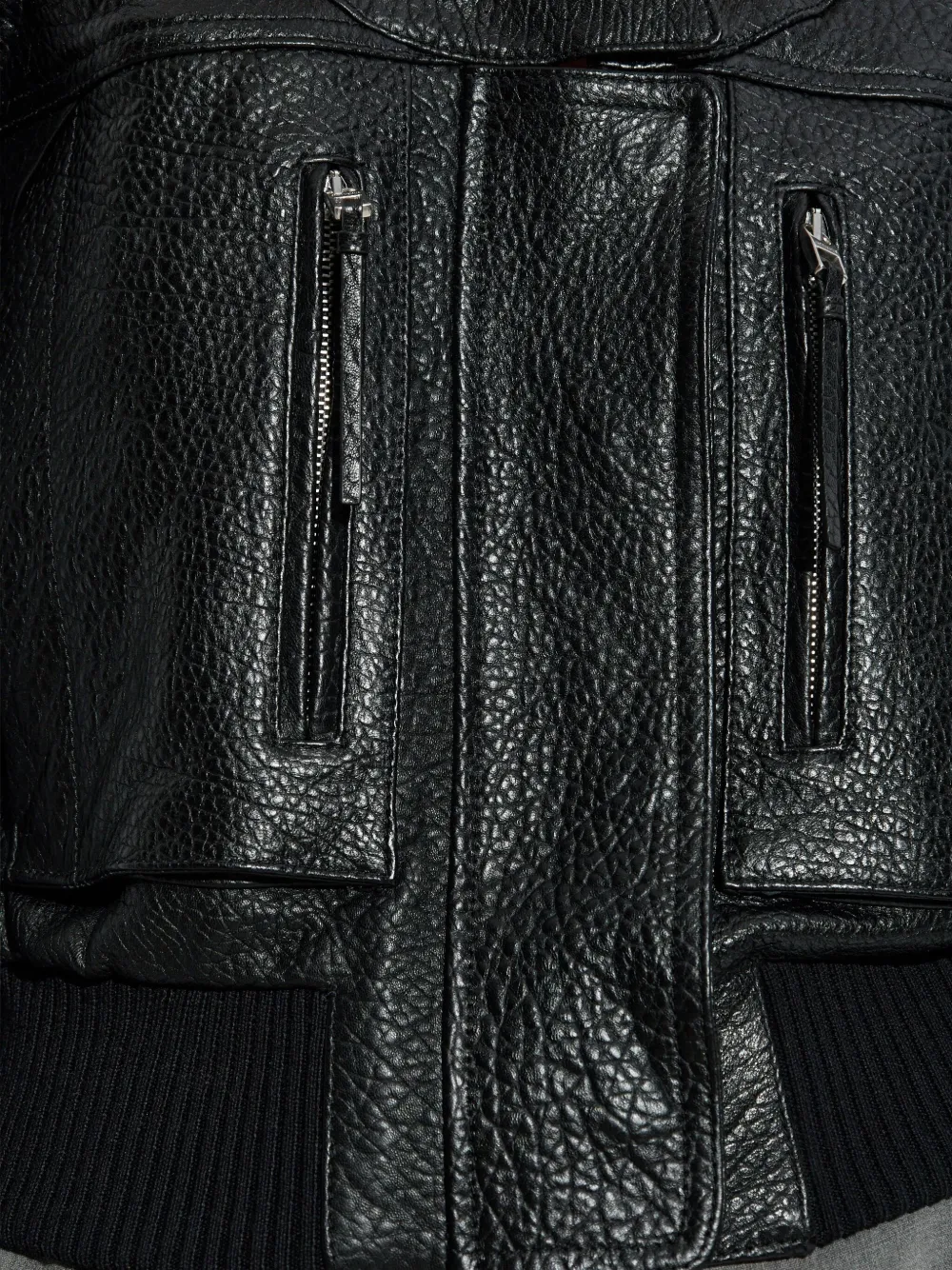 Jacquemus Women Black Grained Lambskin Leather The Tore Jacket In Multi