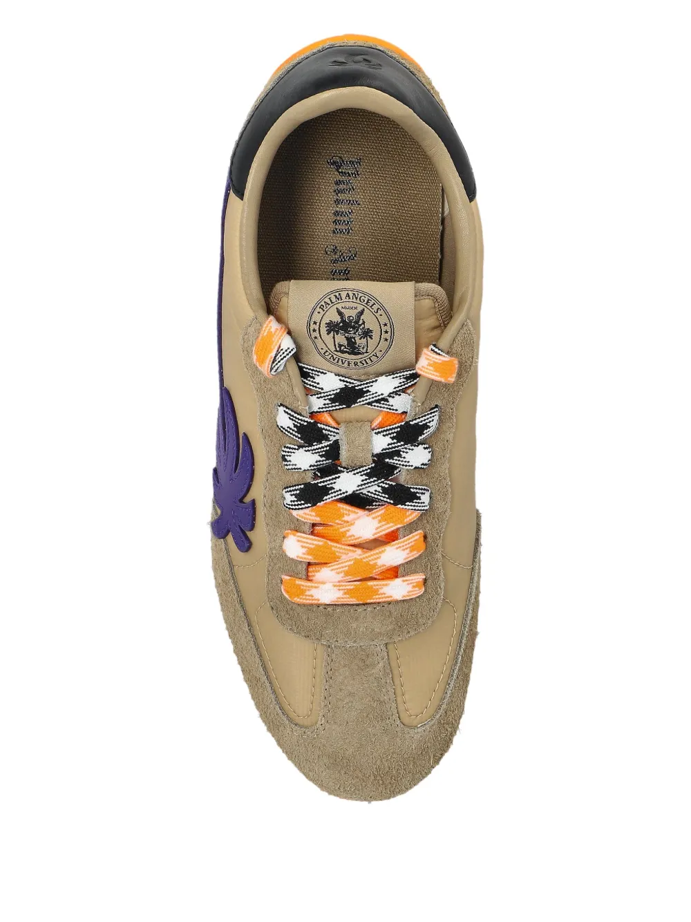 Palm Angels Palm Tree Appliqué Sneakers In Neutral
