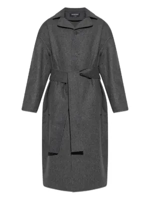 Prada ダブル ダッフルコート | ブラック | FARFETCH JP