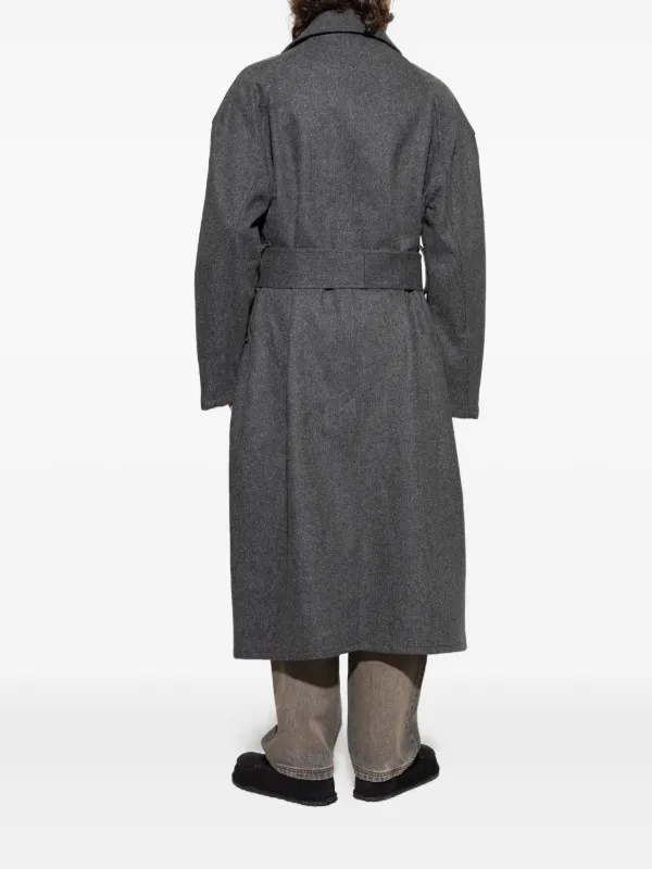Jacquemus Citta Belted Coat | Grey | FARFETCH