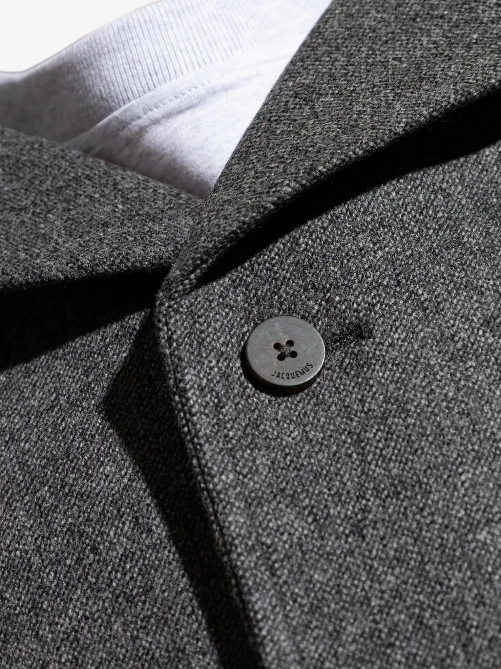 Jacquemus Citta jas met ceintuur Grijs