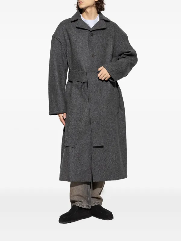 Jacquemus Citta Belted Coat | Grey | FARFETCH