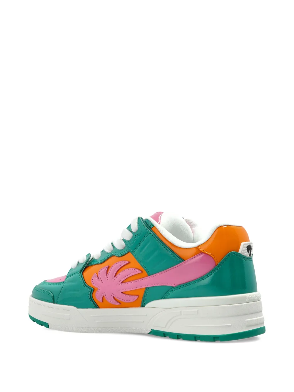 Palm Angels palm tree leather sneakers Groen