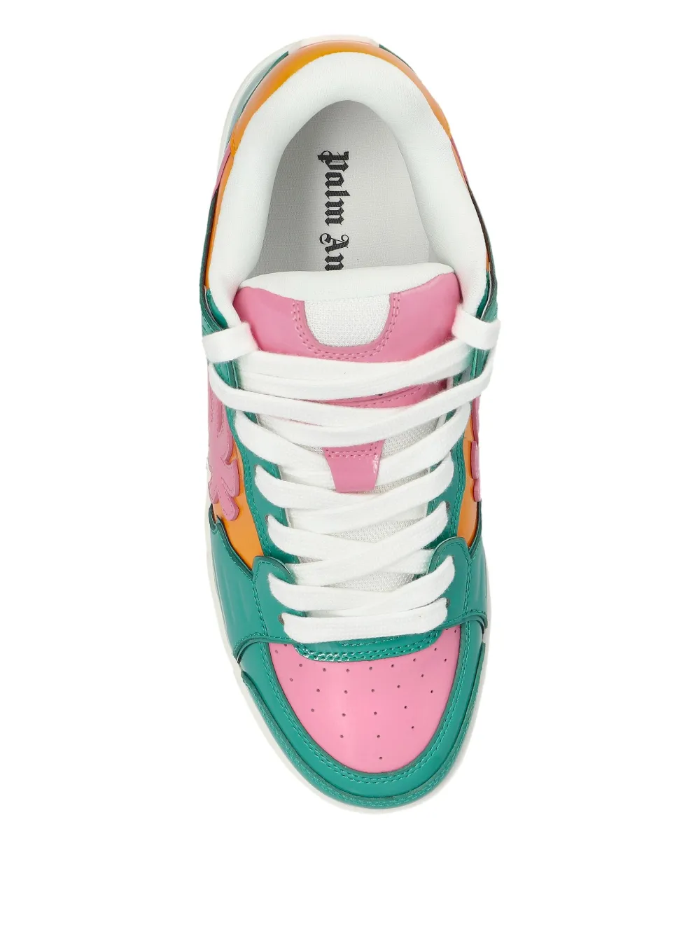 Palm Angels palm tree leather sneakers Groen