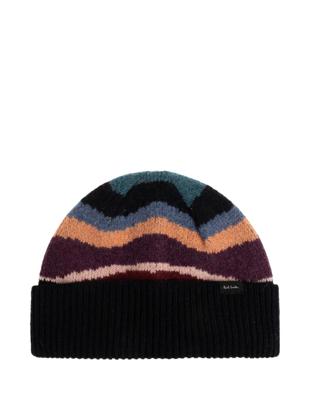 Paul Smith gorro con rayas estampadas | negro | Image 1