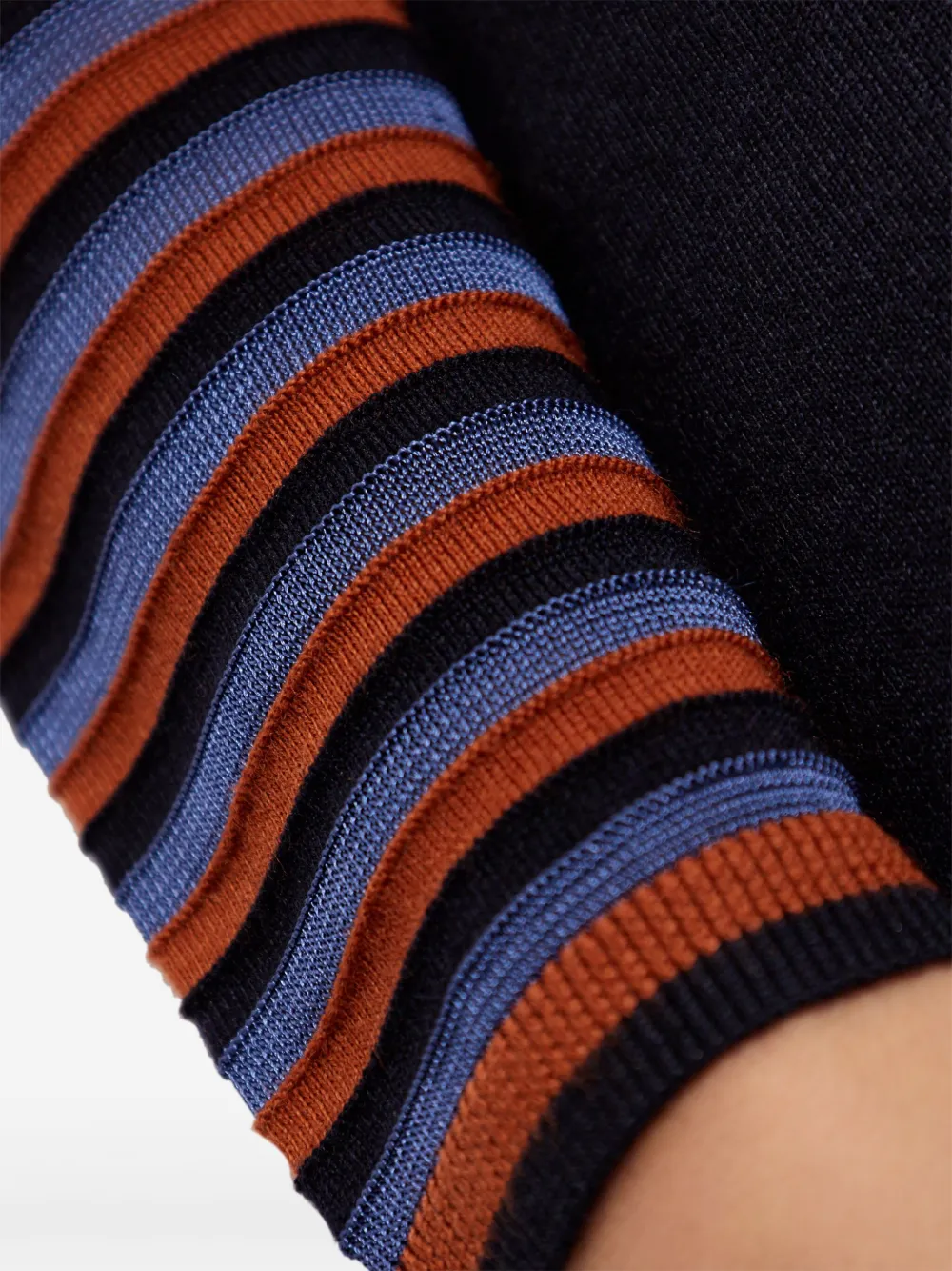 PS Paul Smith Gestreepte midi-jurk Zwart