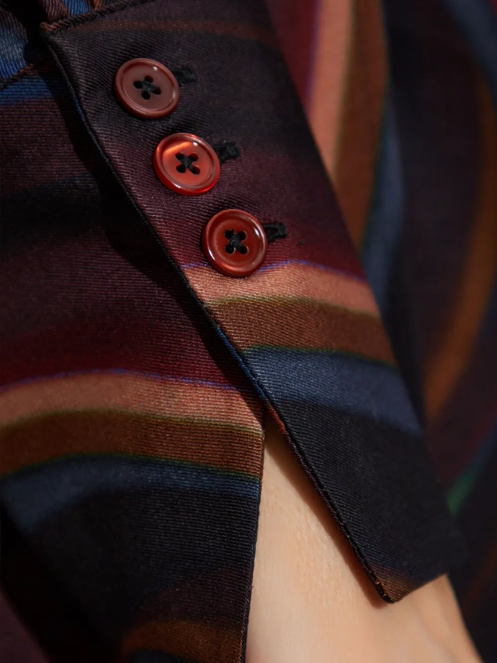 PS Paul Smith Gestreepte maxi-jurk Zwart