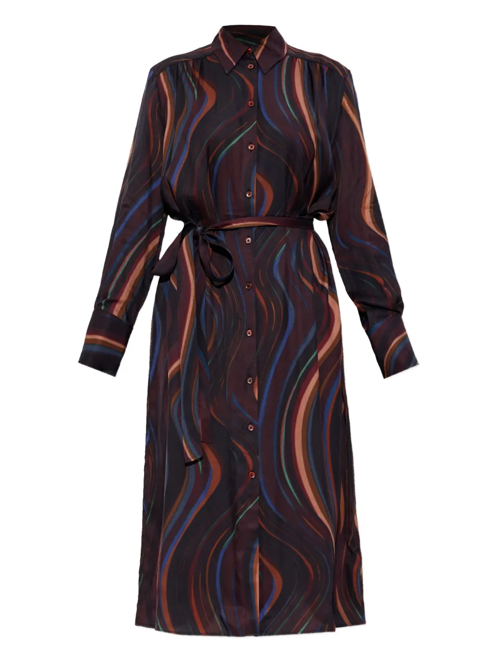 PS Paul Smith striped belted maxi dress | Black | Image 1