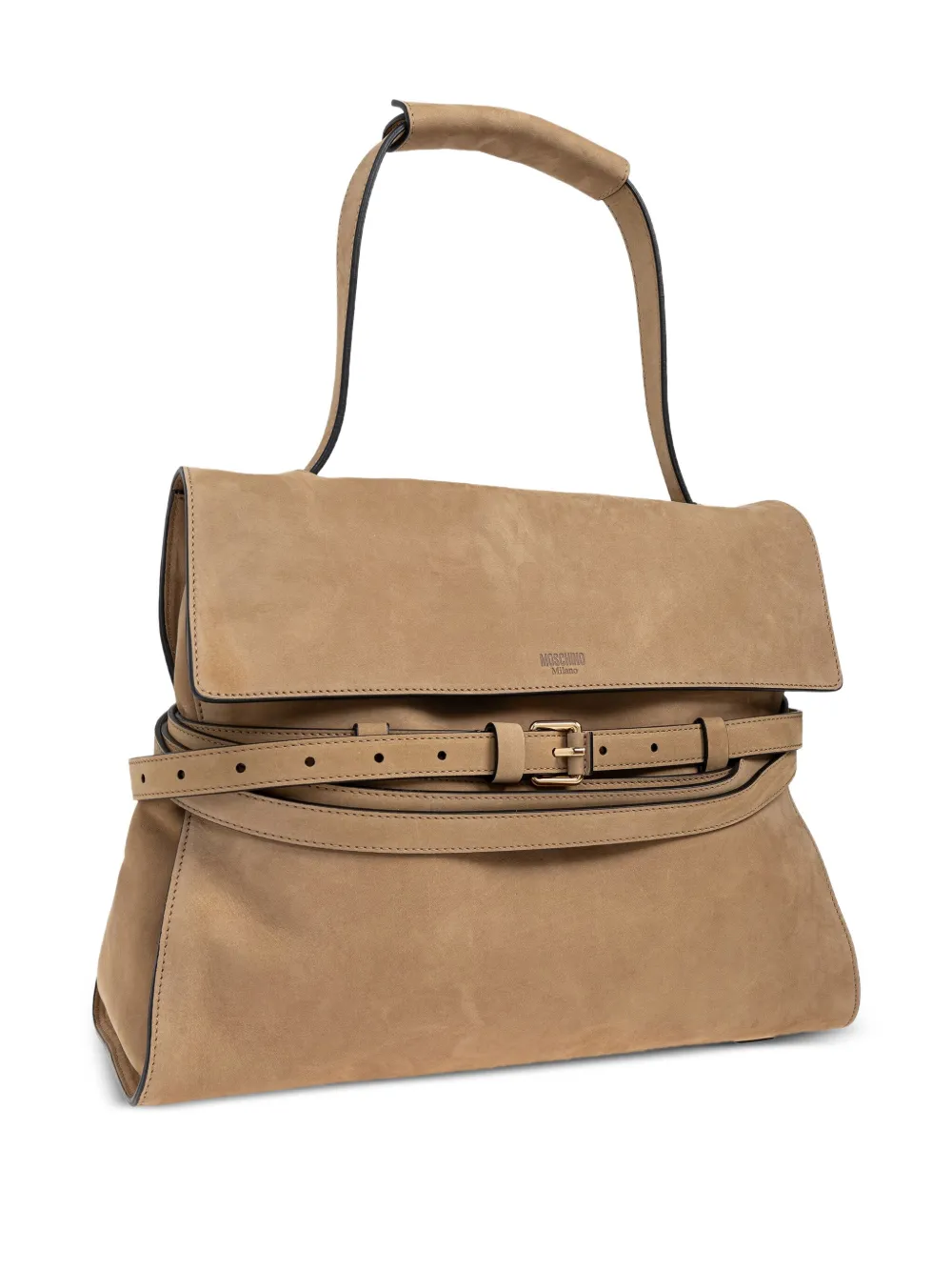 Moschino Tie Me shopper met bandje Beige