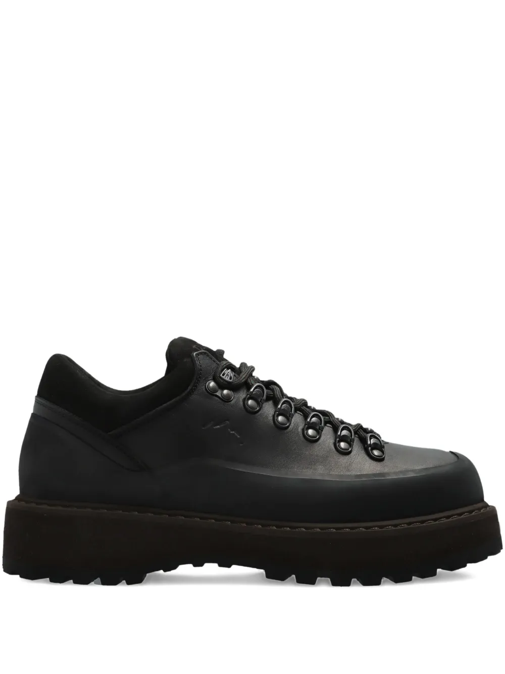 Diemme Cornaro lace-up platform hiking sneakers | Black | Image 1