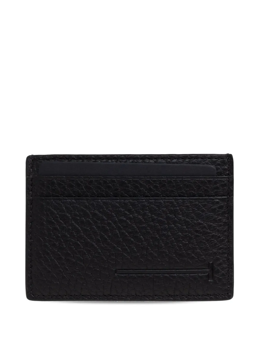 Tom Ford Logo-engraved Leather Cardholder In Brown