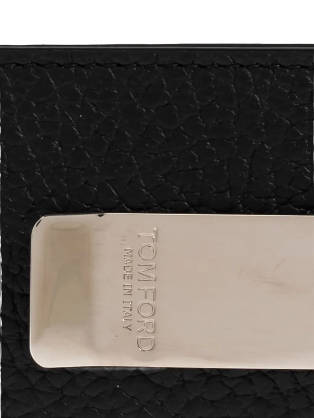 Tom Ford Logo-engraved Leather Cardholder In Brown