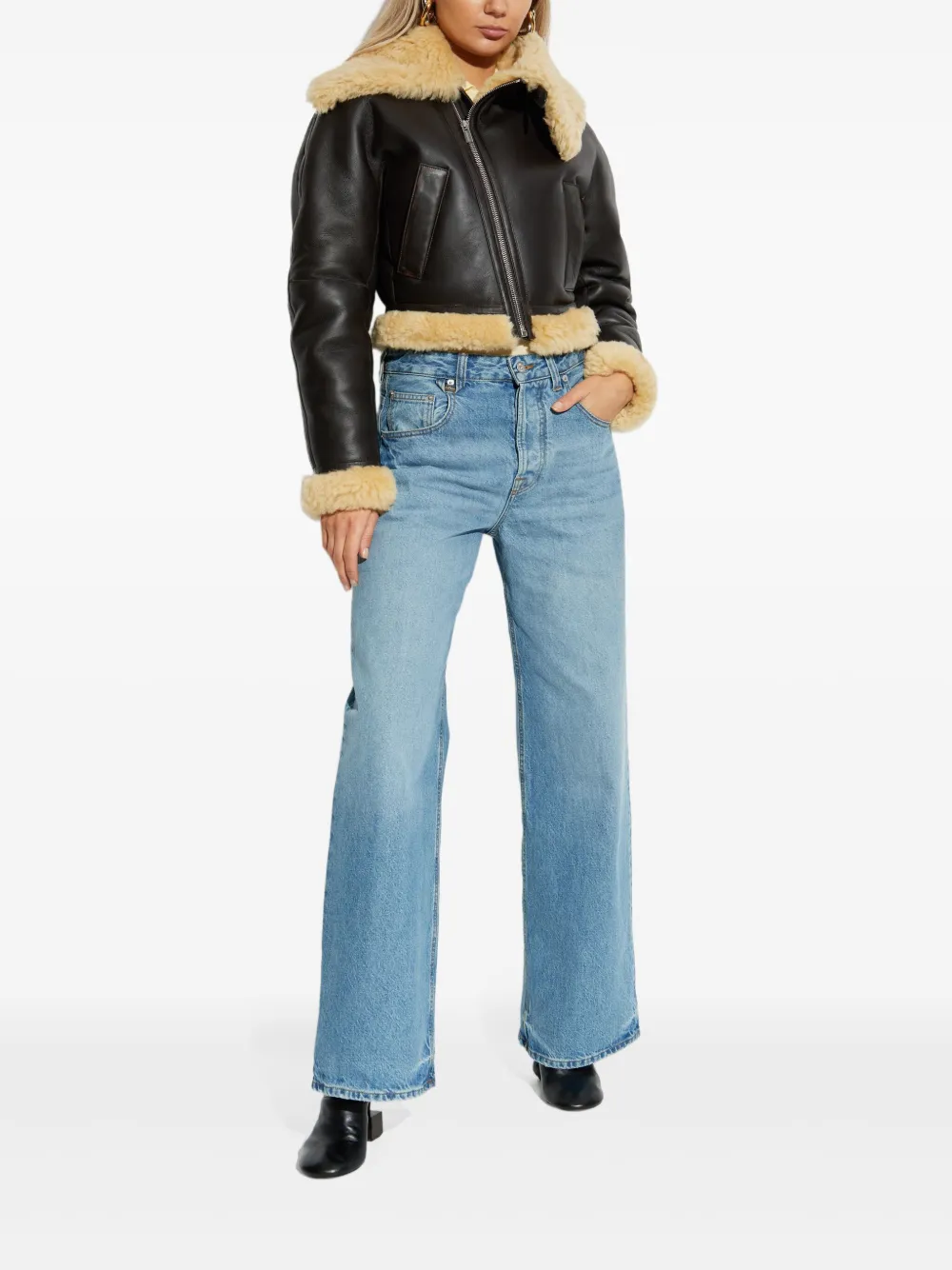 Jacquemus Aviatore zip-up jacket | Faux Fur & Shearling Jackets | Image 2